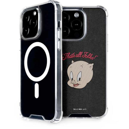 Looney Tunes Porky Pig Thats All Folks iPhone 13 Pro MagSafe Case