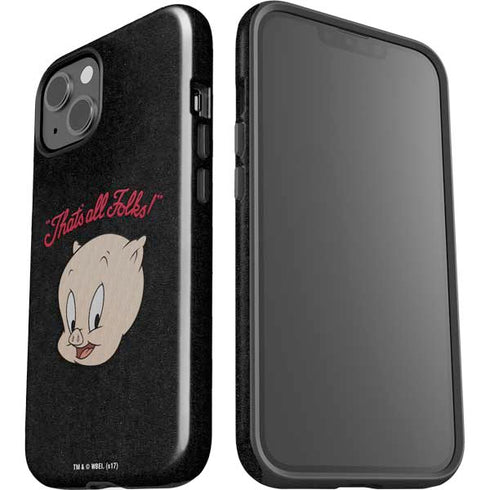 Looney Tunes Porky Pig Thats All Folks iPhone 15 Plus Impact Case