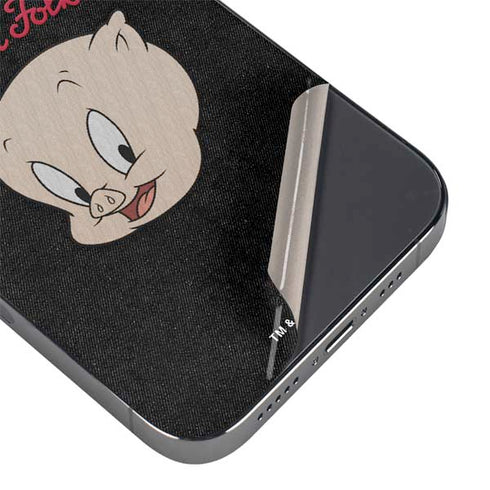 Looney Tunes Porky Pig Thats All Folks iPhone 14 Pro Max Skin