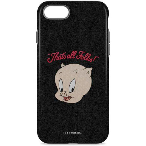 Looney Tunes Porky Pig Thats All Folks iPhone 8 Pro Case