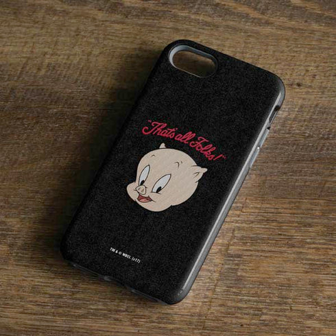 Looney Tunes Porky Pig Thats All Folks iPhone 8 Pro Case