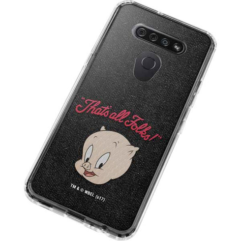Looney Tunes Porky Pig Thats All Folks LG K51/Q51 Clear Case
