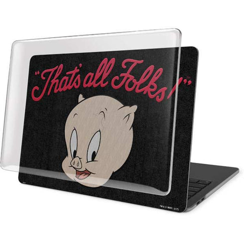 Looney Tunes Porky Pig Thats All Folks MacBook Pro 15in (2016-19) Case plus Skin