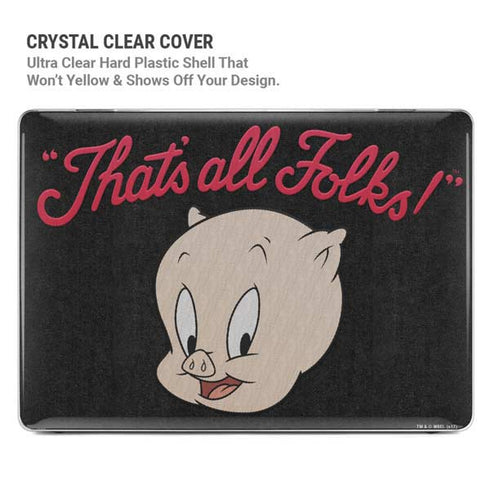 Looney Tunes Porky Pig Thats All Folks MacBook Pro 16in (2021-25) Case plus Skin