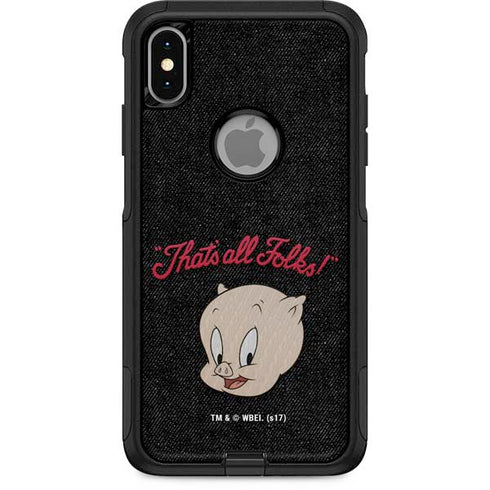 Looney Tunes Porky Pig Thats All Folks Otterbox Commuter iPhone Skin