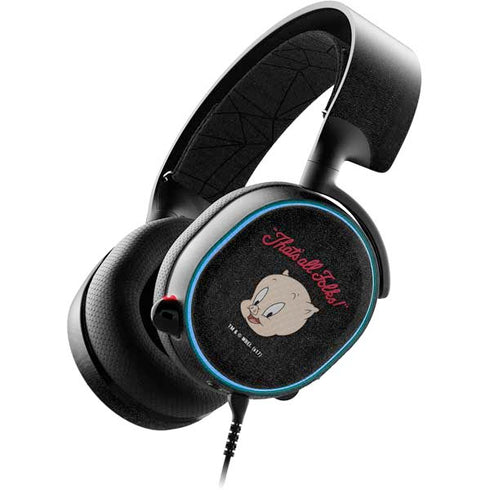 Looney Tunes Porky Pig Thats All Folks SteelSeries Arctis 3 Skin
