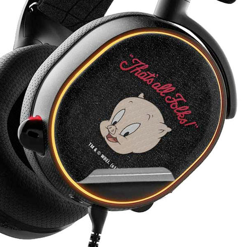Looney Tunes Porky Pig Thats All Folks SteelSeries Arctis 3 Skin