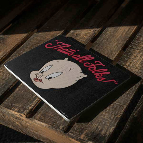 Looney Tunes Porky Pig Thats All Folks Surface Laptop 3 13.5in Skin