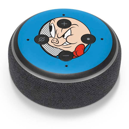 Looney Tunes Porky Pig Two Circles Amazon Echo Dot Skin