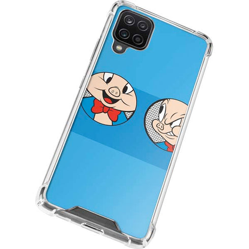 Looney Tunes Porky Pig Two Circles Galaxy A12 Clear Case