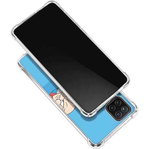 Looney Tunes Porky Pig Two Circles Galaxy A12 Clear Case