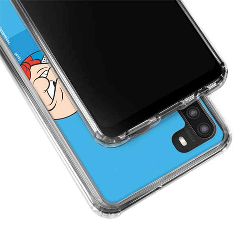 Looney Tunes Porky Pig Two Circles Galaxy A21 Clear Case