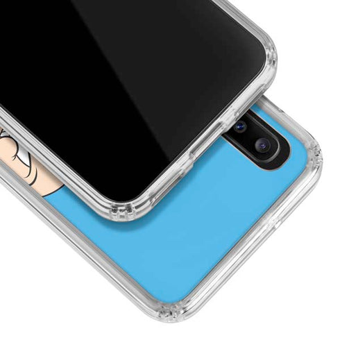 Looney Tunes Porky Pig Two Circles Galaxy A30 Clear Case