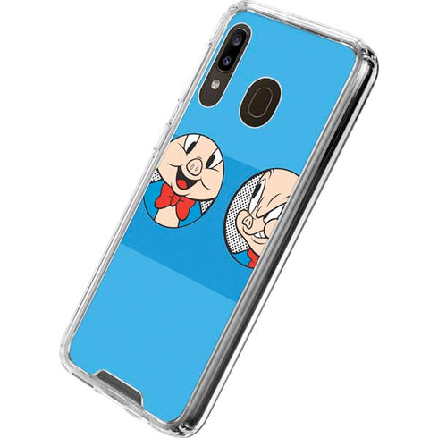 Looney Tunes Porky Pig Two Circles Galaxy A30 Clear Case