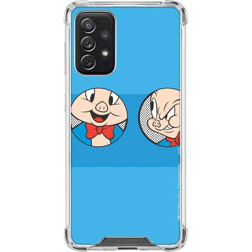 Looney Tunes Porky Pig Two Circles Galaxy A72 5G Clear Case