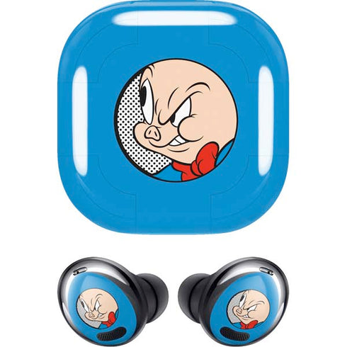 Looney Tunes Porky Pig Two Circles Galaxy Buds Pro Skin