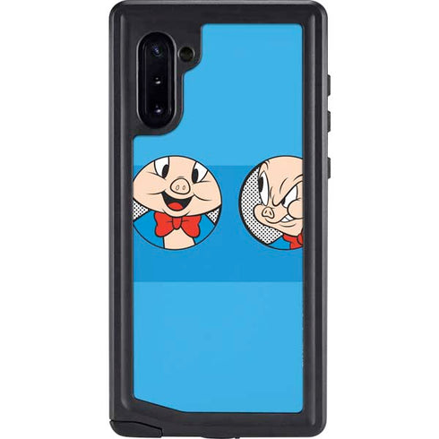 Looney Tunes Porky Pig Two Circles Galaxy Note 10 Waterproof Case