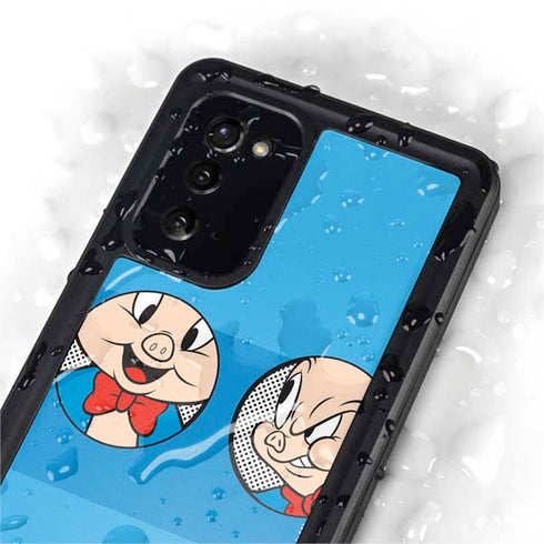 Looney Tunes Porky Pig Two Circles Galaxy Note20 5G Waterproof Case