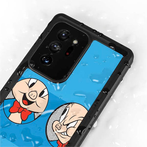 Looney Tunes Porky Pig Two Circles Galaxy Note20 Ultra 5G Waterproof Case