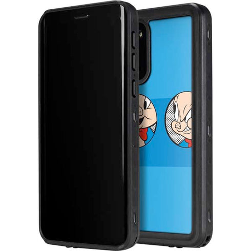 Looney Tunes Porky Pig Two Circles Galaxy S20 Plus Waterproof Case
