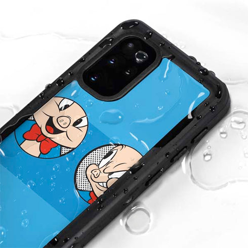 Looney Tunes Porky Pig Two Circles Galaxy S20 Plus Waterproof Case