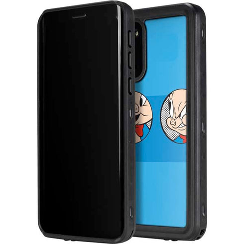 Looney Tunes Porky Pig Two Circles Galaxy S20 Waterproof Case