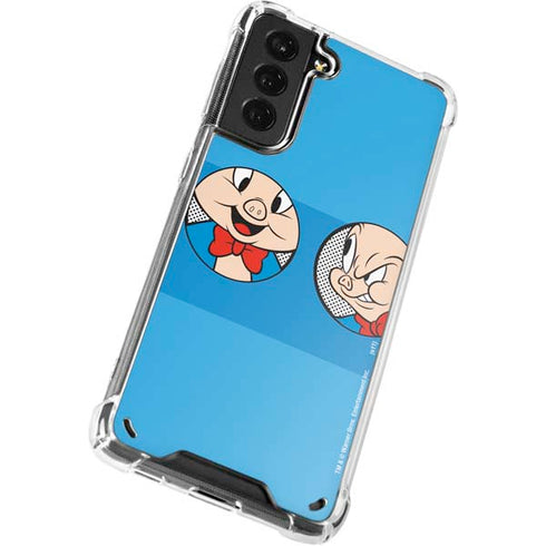 Looney Tunes Porky Pig Two Circles Galaxy S21 5G Clear Case