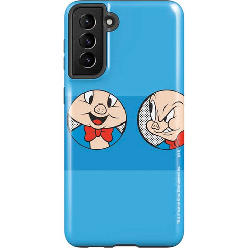 Looney Tunes Porky Pig Two Circles Galaxy S21 Plus 5G Pro Case