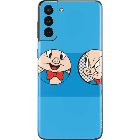 Looney Tunes Porky Pig Two Circles Galaxy S21 Plus 5G Skin