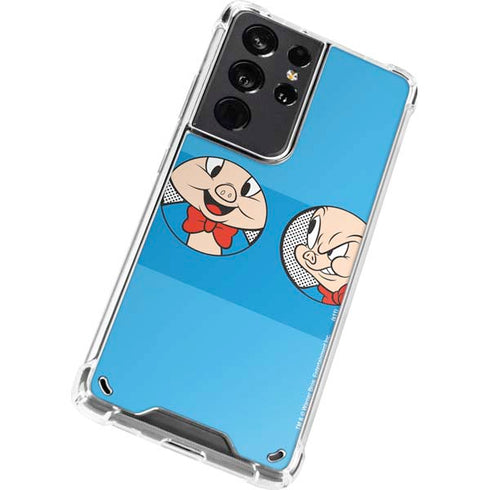 Looney Tunes Porky Pig Two Circles Galaxy S21 Ultra 5G Clear Case