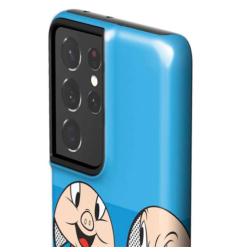 Looney Tunes Porky Pig Two Circles Galaxy S21 Ultra 5G Pro Case