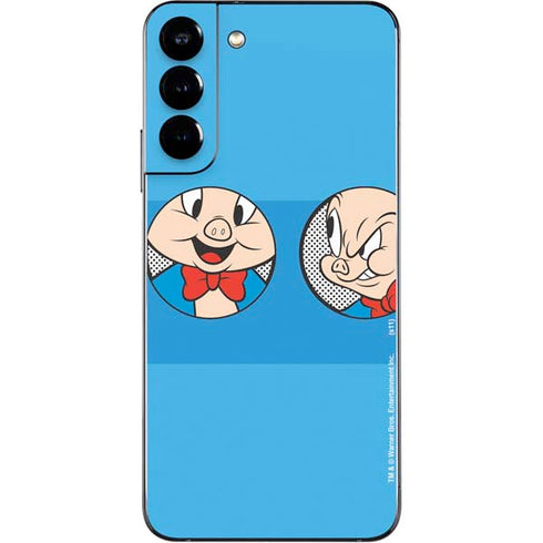 Looney Tunes Porky Pig Two Circles Galaxy S22 Plus Skin