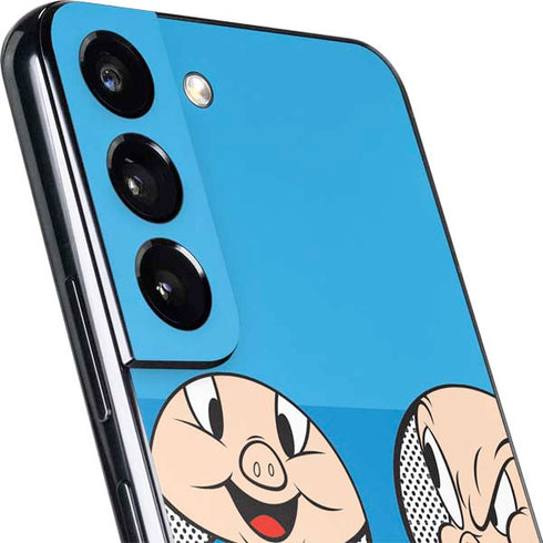 Looney Tunes Porky Pig Two Circles Galaxy S22 Plus Skin