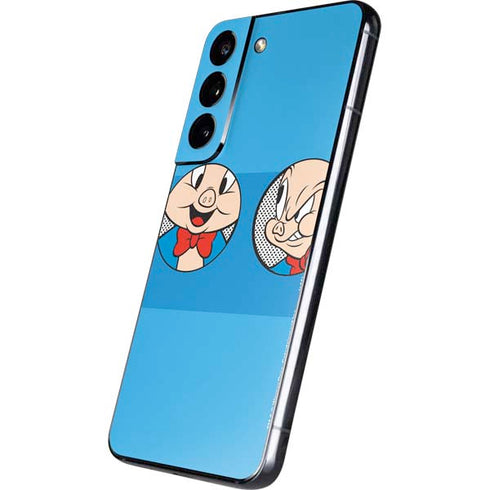 Looney Tunes Porky Pig Two Circles Galaxy S22 Skin