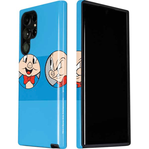 Looney Tunes Porky Pig Two Circles Galaxy S22 Ultra Pro Case