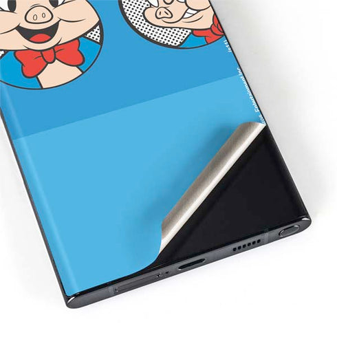 Looney Tunes Porky Pig Two Circles Galaxy S22 Ultra Skin