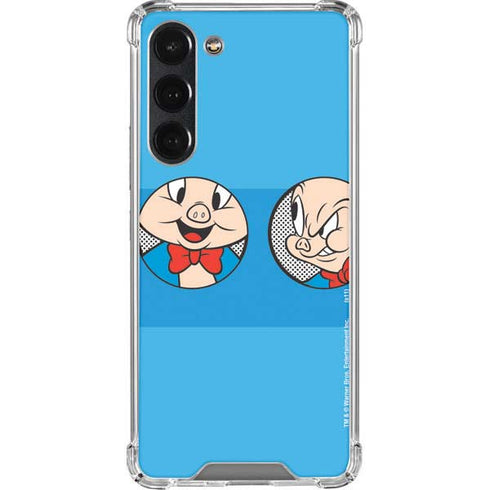 Looney Tunes Porky Pig Two Circles Galaxy S23 Plus Clear Case