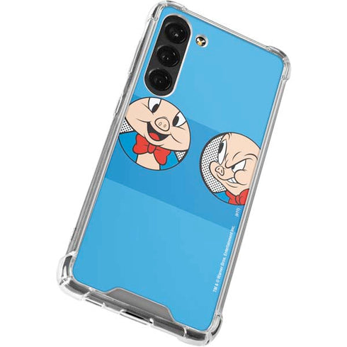 Looney Tunes Porky Pig Two Circles Galaxy S23 Plus Clear Case