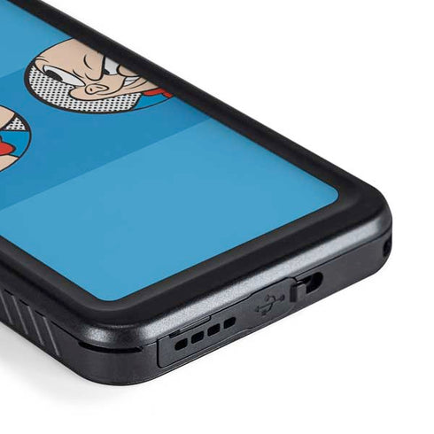 Looney Tunes Porky Pig Two Circles Galaxy S23 Plus Waterproof Case
