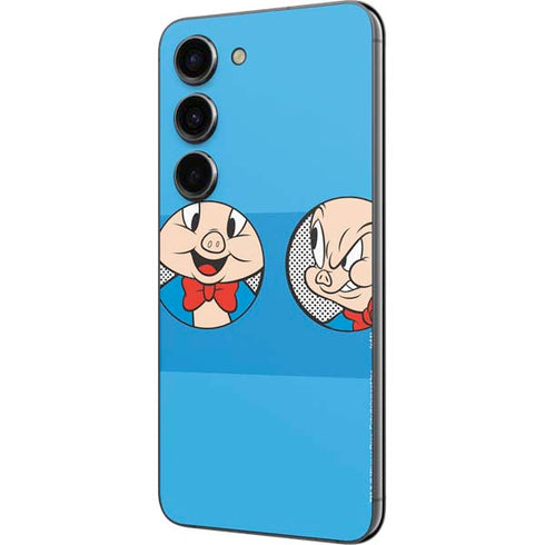 Looney Tunes Porky Pig Two Circles Galaxy S23 Skin