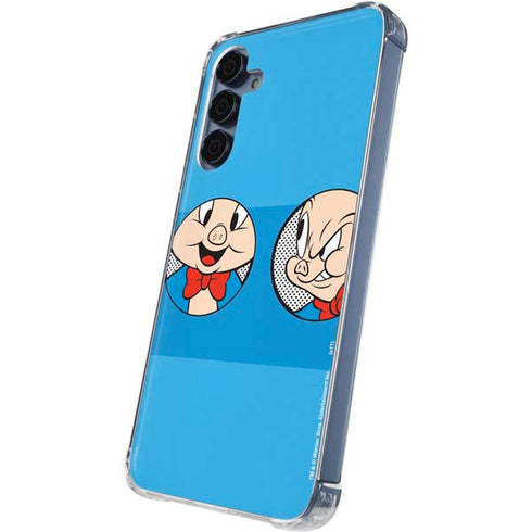 Looney Tunes Porky Pig Two Circles Galaxy S24 Clear Case