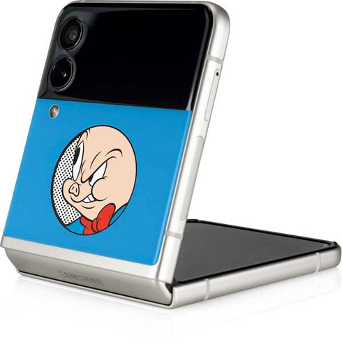 Looney Tunes Porky Pig Two Circles Galaxy Z Flip3 5G Skin