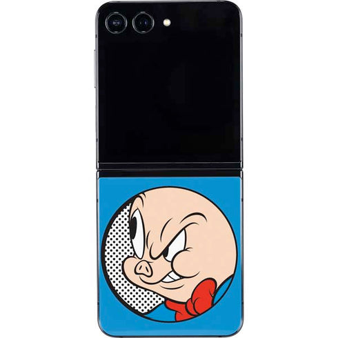 Looney Tunes Porky Pig Two Circles Galaxy Z Flip5 5G Skin