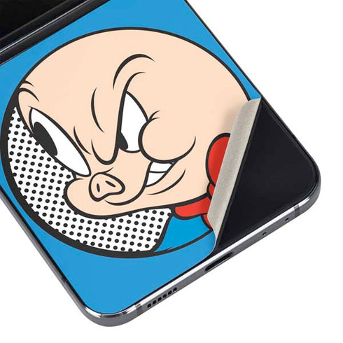 Looney Tunes Porky Pig Two Circles Galaxy Z Flip5 5G Skin