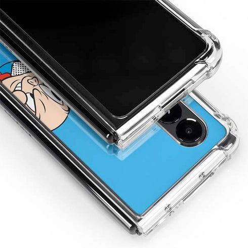 Looney Tunes Porky Pig Two Circles Galaxy Z Fold4 5G Clear Case