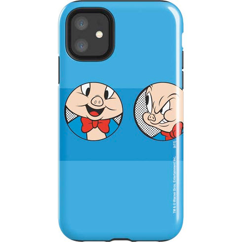 Looney Tunes Porky Pig Two Circles iPhone 11 Impact Case