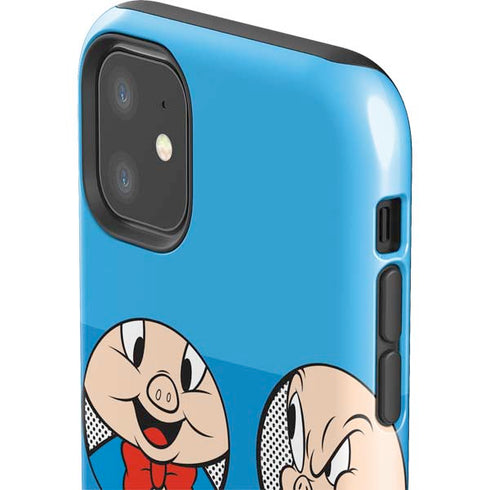Looney Tunes Porky Pig Two Circles iPhone 11 Impact Case