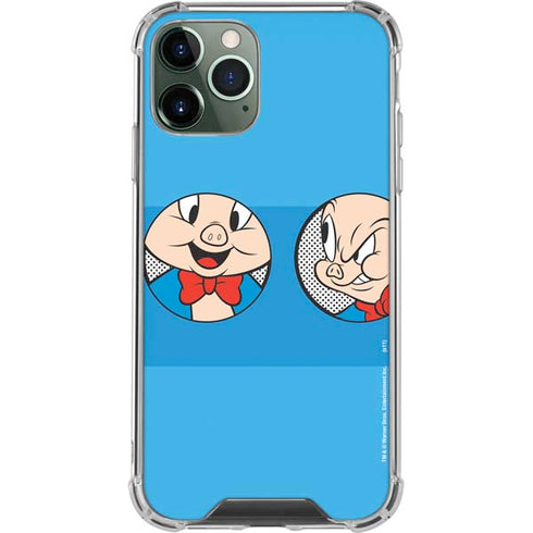 Looney Tunes Porky Pig Two Circles iPhone 11 Pro Max Clear Case