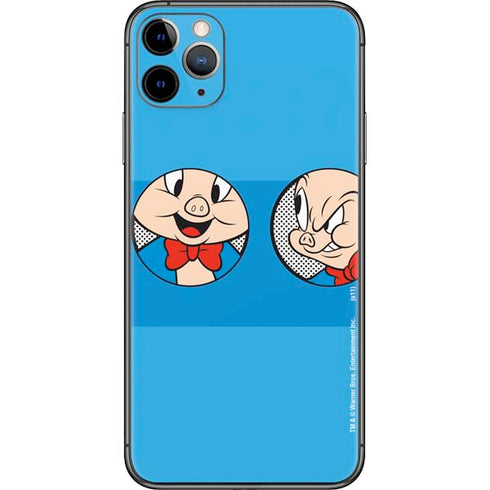 Looney Tunes Porky Pig Two Circles iPhone 11 Pro Max Skin