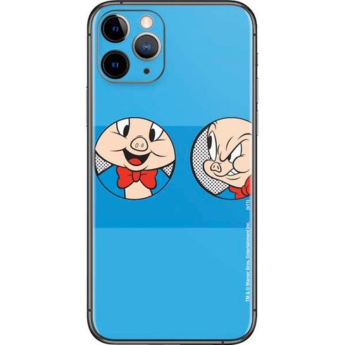 Looney Tunes Porky Pig Two Circles iPhone 11 Pro Skin